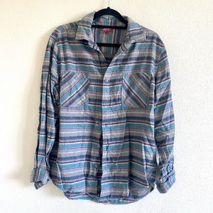 Multicolored Striped Flannel